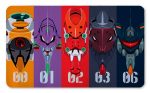 Playmat Evangelion Units 00-06 – Neon Genesis Evangelion
