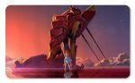 Playmat Evangelion Asuka y Unit 02 Crepuscular