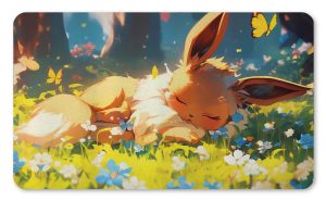 Eevee descansando – Un toque de paz en tus partidas